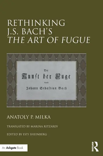 Cover of Rethinking J.S. Bach's the Art of Fugue