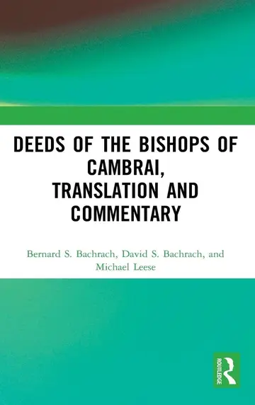 Cover of Deeds of the Bishops of Cambrai, Translation and Commentary