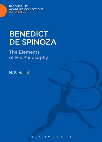 Cover of Benedict de Spinoza