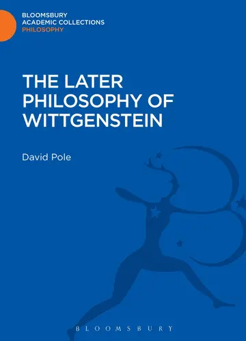Cover of The Later Philosophy of Wittgenstein