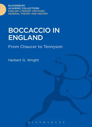 Cover of Boccaccio in England
