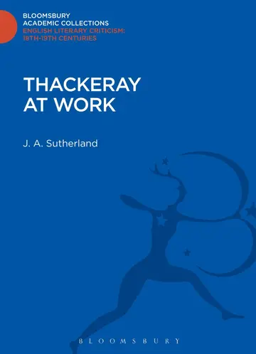 Cover of Thackeray at Work