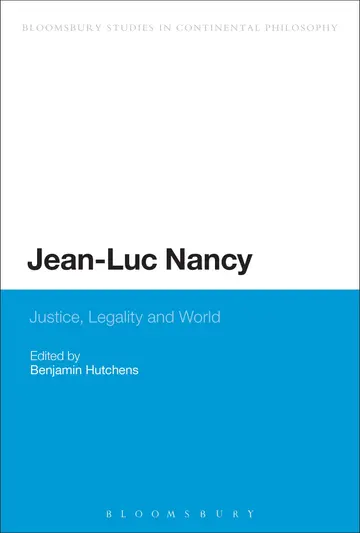 Cover of Jean-Luc Nancy