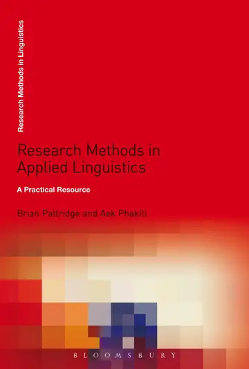 Cover of Research Methods in Applied Linguistics