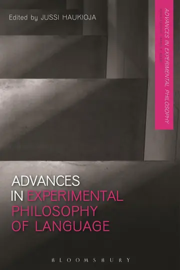 Cover of Advances in Experimental Philosophy of Language