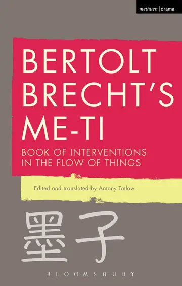 Cover of Bertolt Brecht's Me-ti