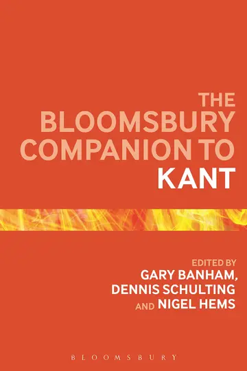 Cover of The Bloomsbury Companion to Kant
