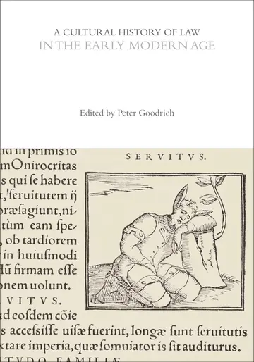 Cover of A Cultural History of Law in the Early Modern Age