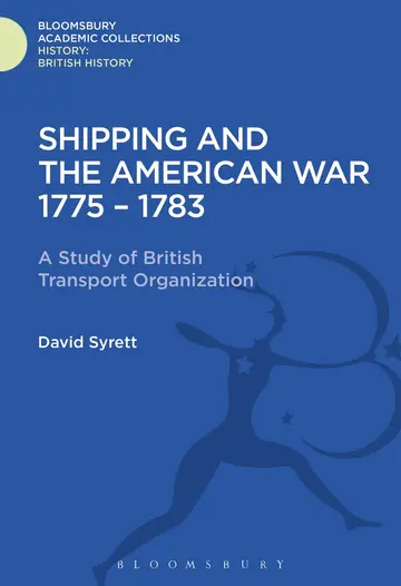 Cover of Shipping and the American War 1775-83