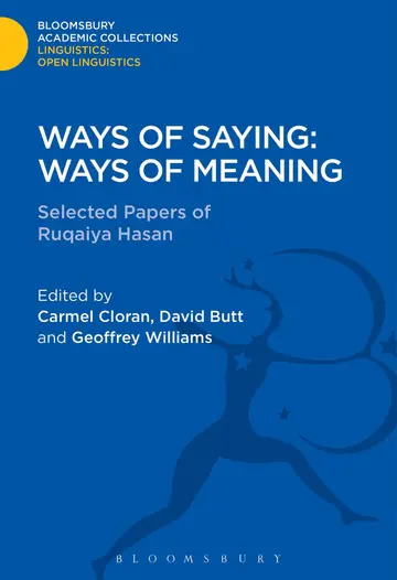 Cover of Ways of Saying