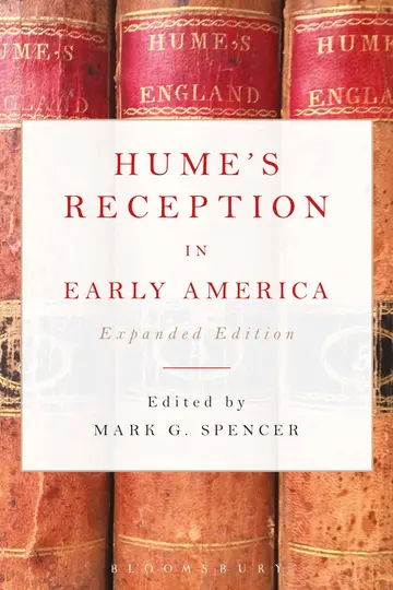 Cover of Hume’s Reception in Early America