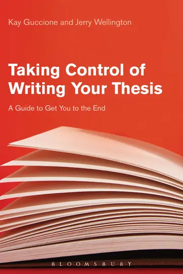 Cover of Taking Control of Writing Your Thesis