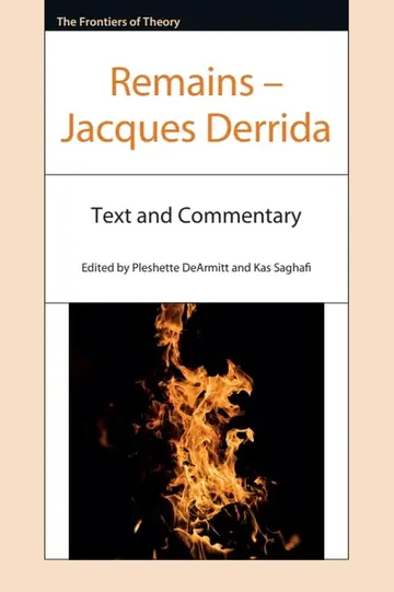 Cover of Remains – Jacques Derrida