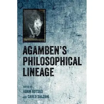 Cover of Agamben's Philosophical Lineage