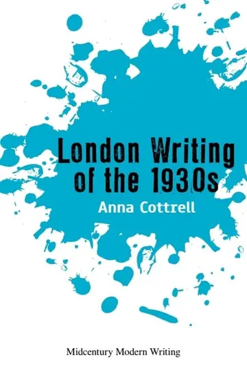 Cover of London Writing of the 1930s