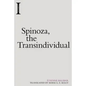 Cover of Spinoza, the Transindividual