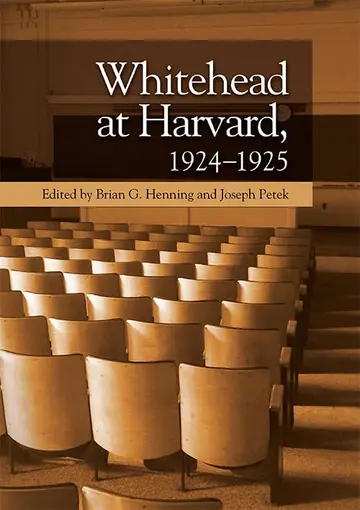 Cover of Whitehead at Harvard, 1924-1925