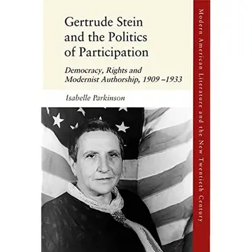 Cover of Gertrude Stein and the Politics of Participation