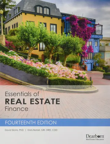 Cover of Essentials of Real Estate Finance
