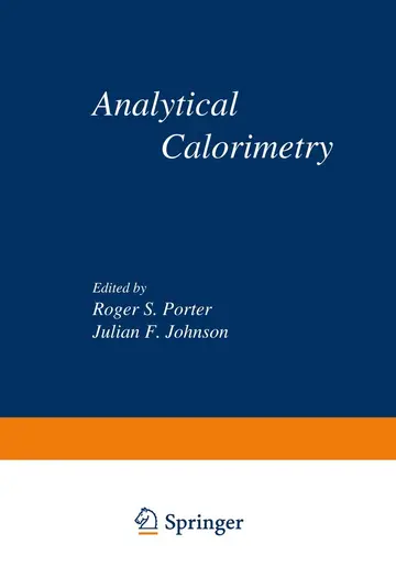 Cover of Analytical Calorimetry