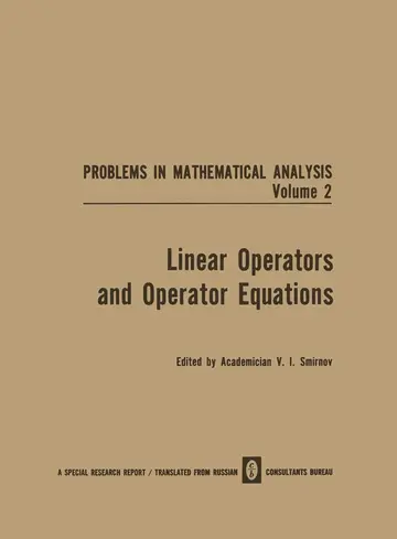 Cover of Linear Operators and Operator Equations