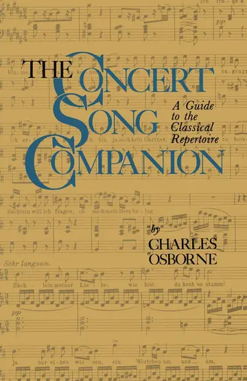 Cover of The Concert Song Companion