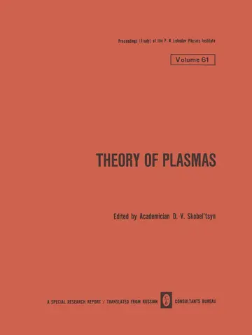 Cover of Theory of Plasmas