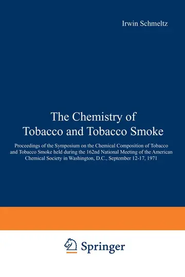 Cover of The Chemistry of Tobacco and Tobacco Smoke