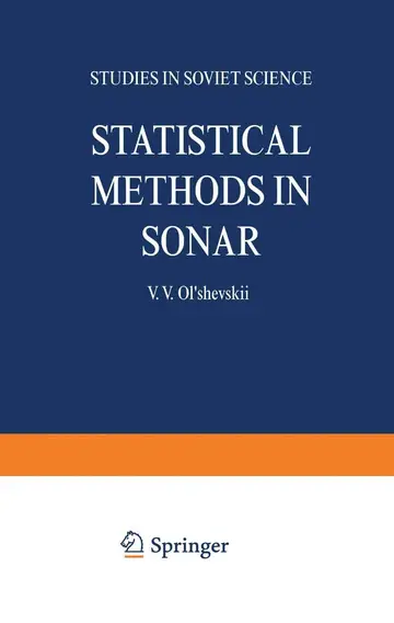 Cover of Statistical Methods in Sonar