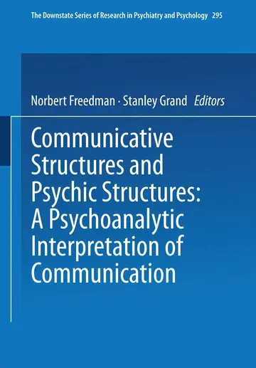 Cover of Communicative Structures and Psychic Structures