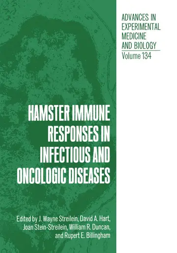 Cover of Hamster Immune Responses in Infectious and Oncologic Diseases