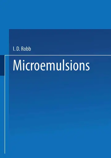 Cover of Microemulsions
