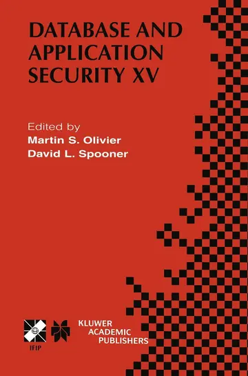 Cover of Database and Application Security XV
