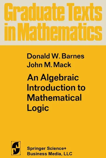 Cover of An Algebraic Introduction to Mathematical Logic (pb 1975)