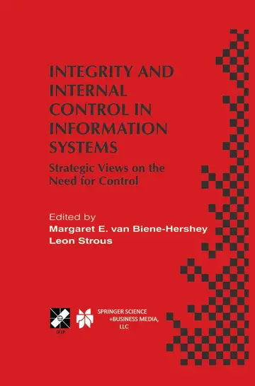 Cover of Integrity and Internal Control in Information Systems