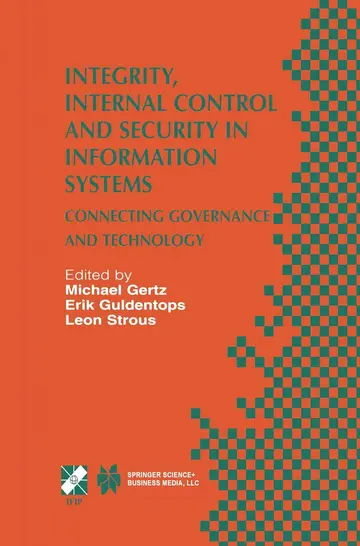 Cover of Integrity, Internal Control and Security in Information Systems