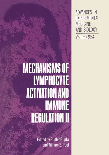 Cover of Mechanisms of Lymphocyte Activation and Immune Regulation II
