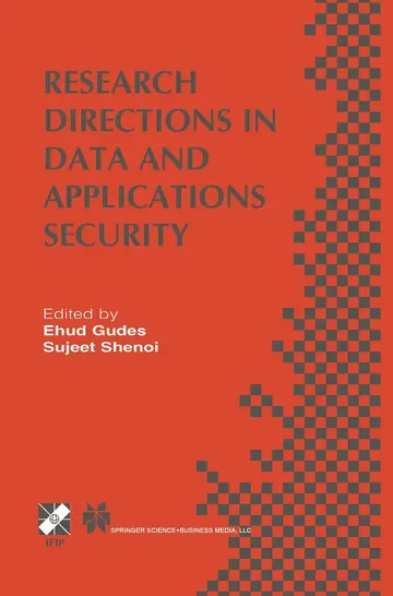 Cover of Research Directions in Data and Applications Security