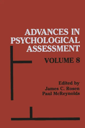 Cover of Advances in Psychological Assessment