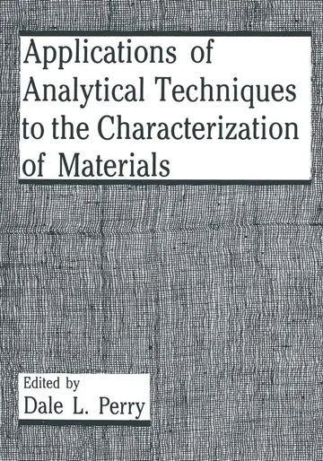 Cover of Applications of Analytical Techniques to the Characterization of Materials