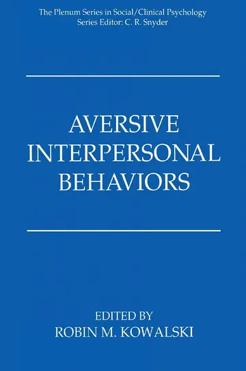 Cover of Aversive Interpersonal Behaviors