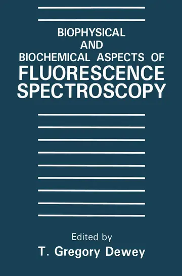 Cover of Biophysical and Biochemical Aspects of Fluorescence Spectroscopy