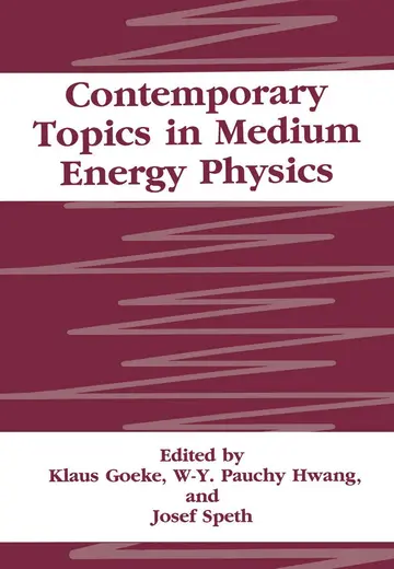 Cover of Contemporary Topics in Medium Energy Physics