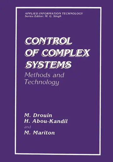 Cover of Control of Complex Systems