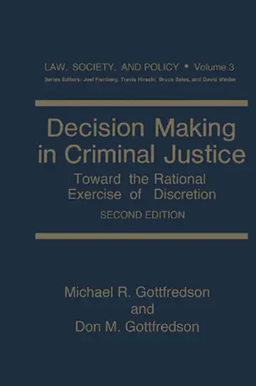 Cover of Decision Making in Criminal Justice