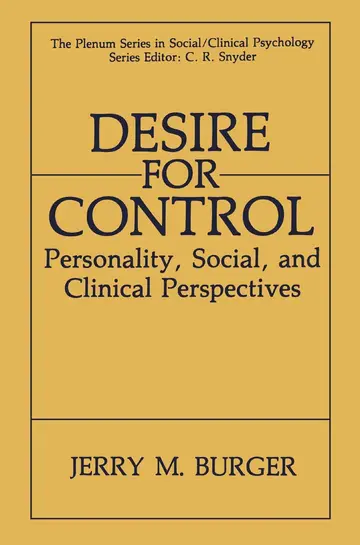Cover of Desire for Control
