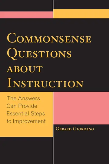 Cover of Commonsense Questions About Instruction