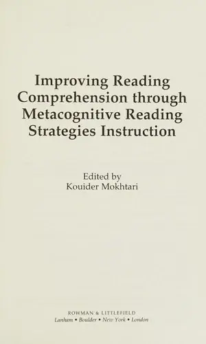 Cover of Improving Reading Comprehension Through Metacognitive Reading Strategies Instruction