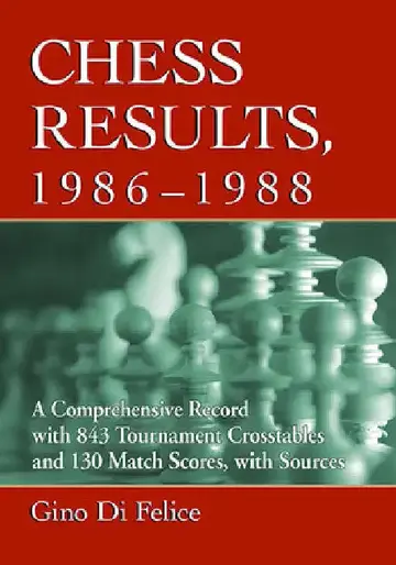 Cover of Chess Results, 1986-1988