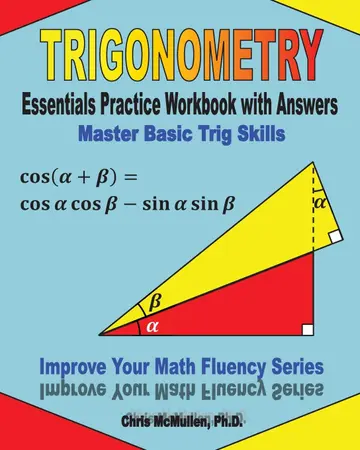 Cover of Trigonometry Essentials Practice Workbook with Answers